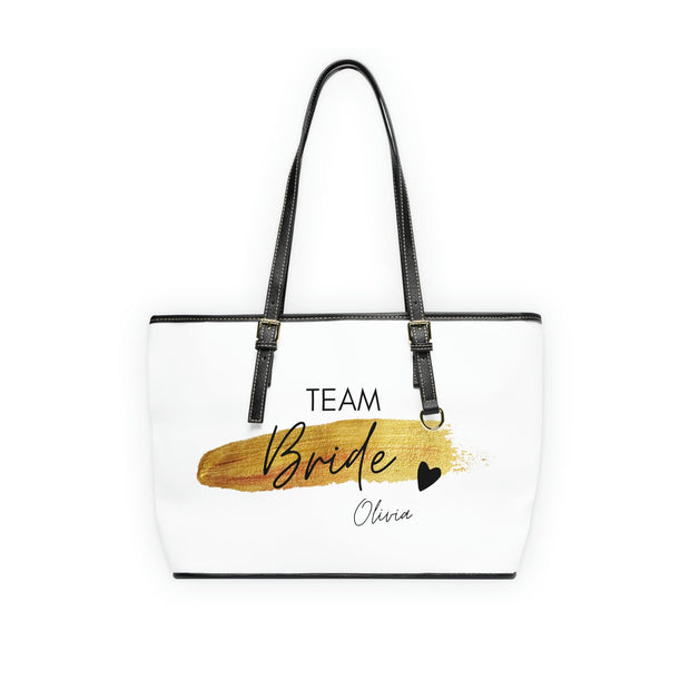 Personalized Team Bride Shoulder Bag - Custom Printed with Name Team Bride Bags, Bachelorette Party Bags, Bridal Shower Party Bag