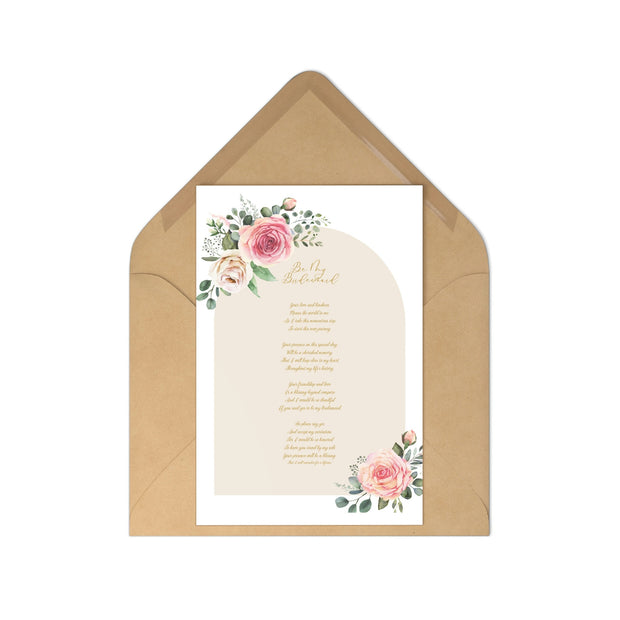 A Special Request: Will You Be My Bridesmaid? - A Heartfelt Invitation, Bridesmaid Poem Invite, Bridesmaid Gift CE Digital Gift Store