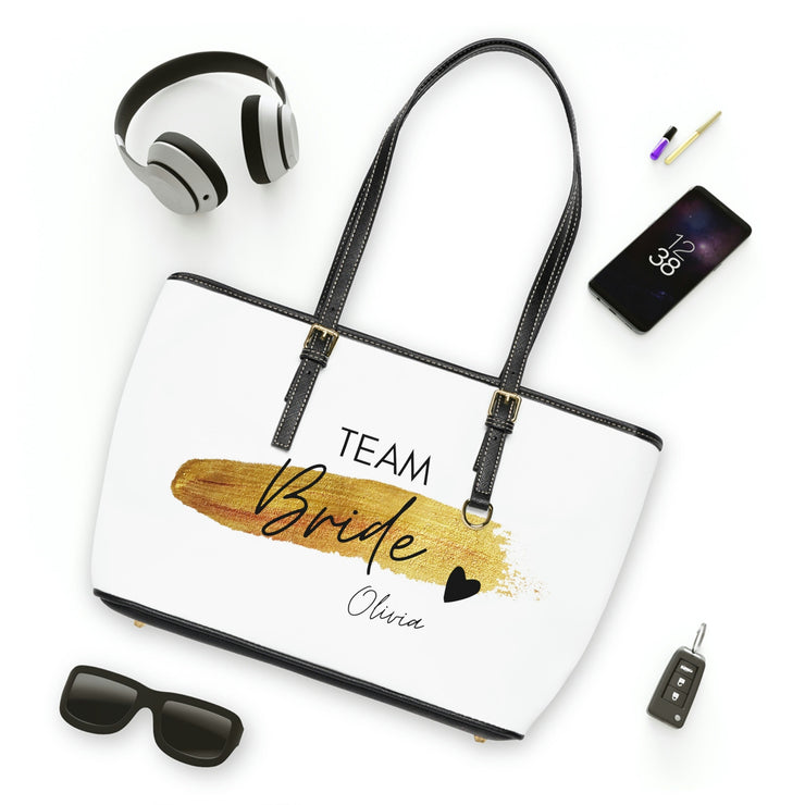 Personalized Team Bride Shoulder Bag - Custom Printed with Name Team Bride Bags, Bachelorette Party Bags, Bridal Shower Party Bag