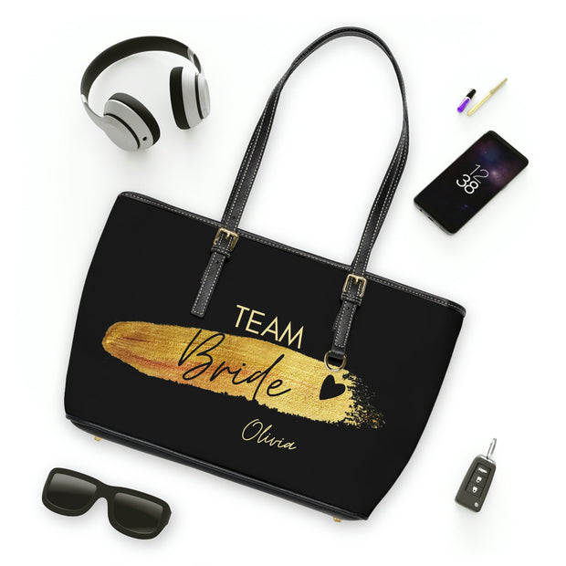 Personalized Team Bride Shoulder Bag - Custom Printed with Name Team Bride Bags, Bachelorette Party Bags, Bridal Shower Party Bag