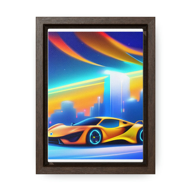 A Glimpse into the Future: Futuristic Sports Car Canvas Wrap, Modern Art, Abstract Art, Wall Art CE Digital Gift Store