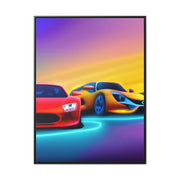 A Glimpse into the Future: Futuristic Sports Car Canvas Wrap, Modern Art, Abstract Art, Wall Art CE Digital Gift Store