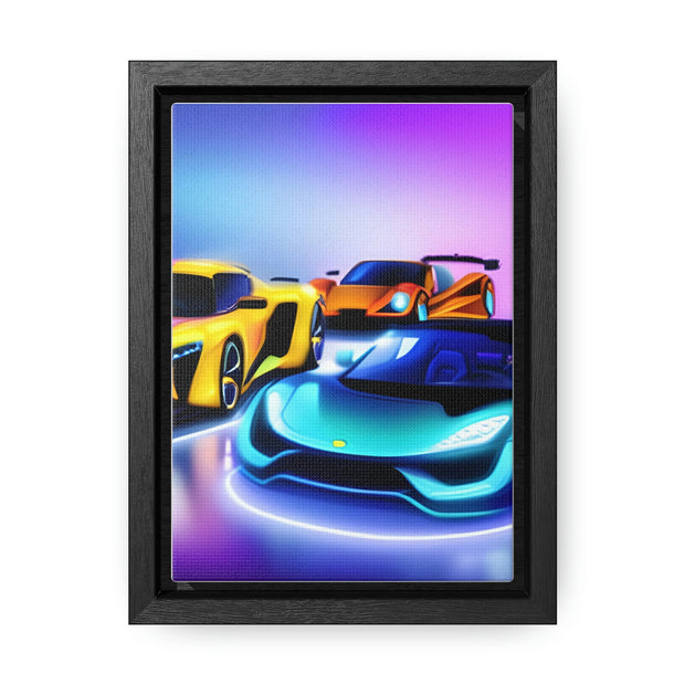 A Glimpse into the Future: Futuristic Sports Car Canvas Wrap, Modern Art, Abstract Art, Wall Art CE Digital Gift Store