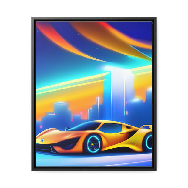 A Glimpse into the Future: Futuristic Sports Car Canvas Wrap, Modern Art, Abstract Art, Wall Art CE Digital Gift Store