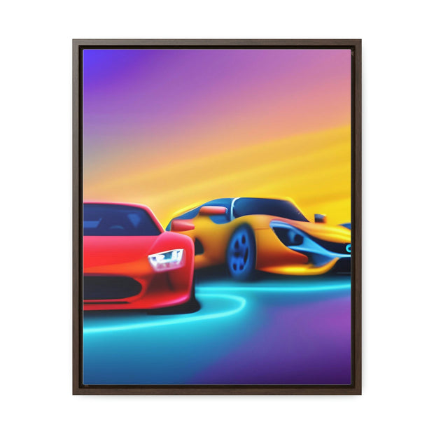 A Glimpse into the Future: Futuristic Sports Car Canvas Wrap, Modern Art, Abstract Art, Wall Art CE Digital Gift Store