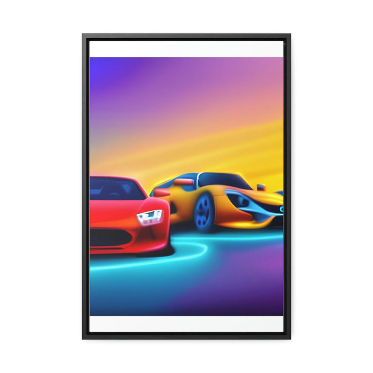 A Glimpse into the Future: Futuristic Sports Car Canvas Wrap, Modern Art, Abstract Art, Wall Art CE Digital Gift Store