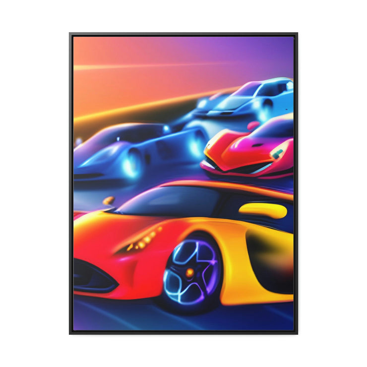 A Glimpse into the Future: Futuristic Sports Car Canvas Wrap, Modern Art, Abstract Art, Wall Art CE Digital Gift Store