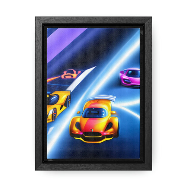 A Glimpse into the Future: Futuristic Sports Car Canvas Wrap, Modern Art, Abstract Art, Wall Art CE Digital Gift Store