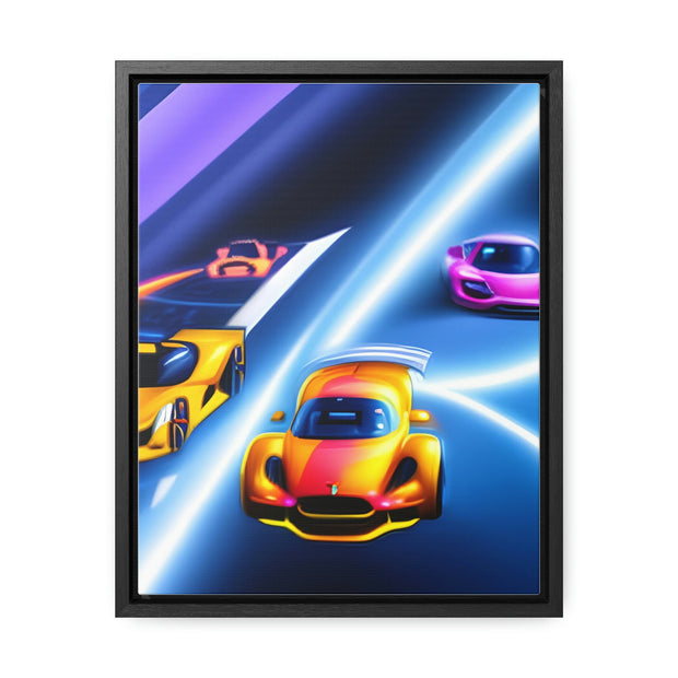 A Glimpse into the Future: Futuristic Sports Car Canvas Wrap, Modern Art, Abstract Art, Wall Art CE Digital Gift Store