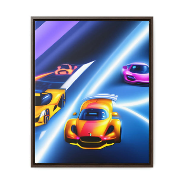 A Glimpse into the Future: Futuristic Sports Car Canvas Wrap, Modern Art, Abstract Art, Wall Art CE Digital Gift Store