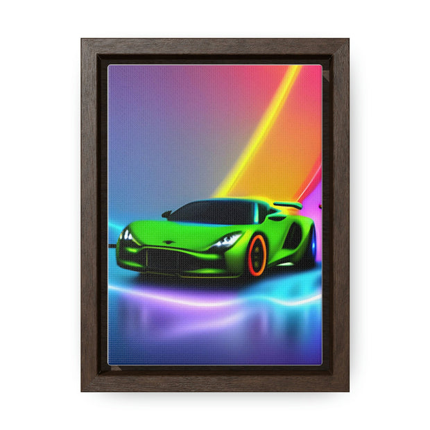 A Glimpse into the Future: Futuristic Sports Car Canvas Wrap, Modern Art, Abstract Art, Wall Art CE Digital Gift Store