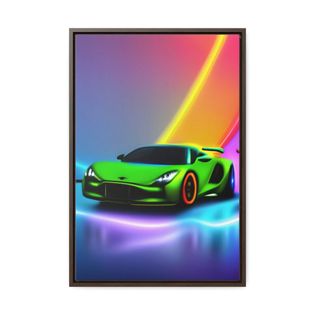 A Glimpse into the Future: Futuristic Sports Car Canvas Wrap, Modern Art, Abstract Art, Wall Art CE Digital Gift Store