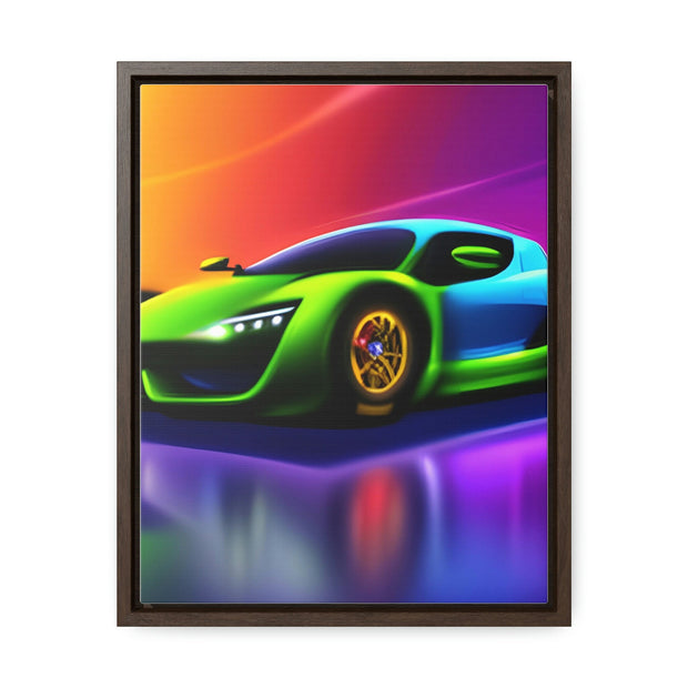 A Glimpse into the Future: Futuristic Sports Car Canvas Wrap, Modern Art, Abstract Art, Wall Art CE Digital Gift Store