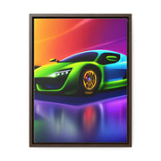 A Glimpse into the Future: Futuristic Sports Car Canvas Wrap, Modern Art, Abstract Art, Wall Art CE Digital Gift Store