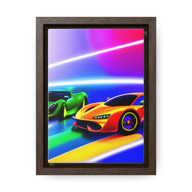 A Glimpse into the Future: Futuristic Sports Car Canvas Wrap, Modern Art, Abstract Art, Wall Art CE Digital Gift Store