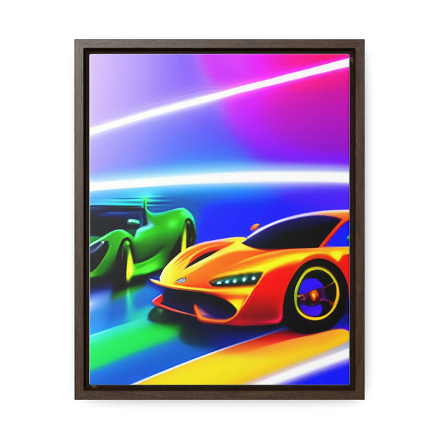 A Glimpse into the Future: Futuristic Sports Car Canvas Wrap, Modern Art, Abstract Art, Wall Art CE Digital Gift Store