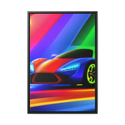 A Glimpse into the Future: Futuristic Sports Car Canvas Wrap, Modern Art, Abstract Art, Wall Art CE Digital Gift Store