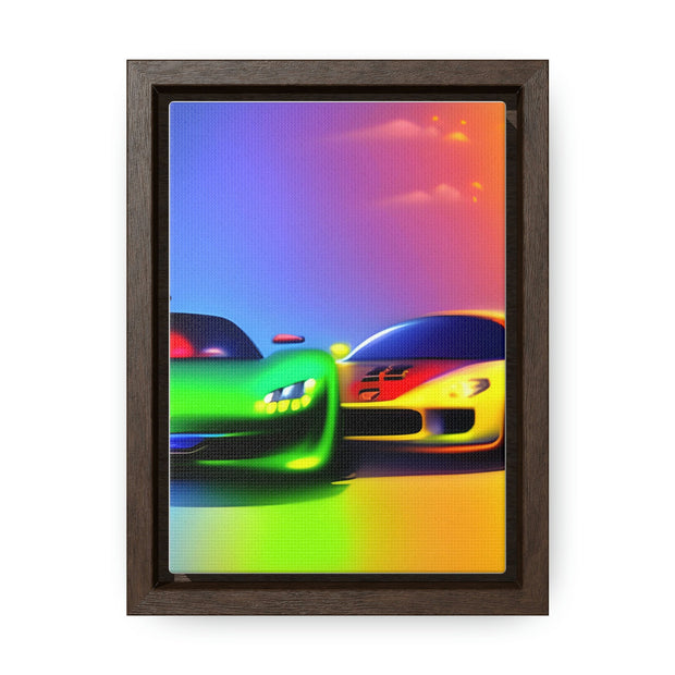 A Glimpse into the Future: Futuristic Sports Car Canvas Wrap, Modern Art, Abstract Art, Wall Art CE Digital Gift Store