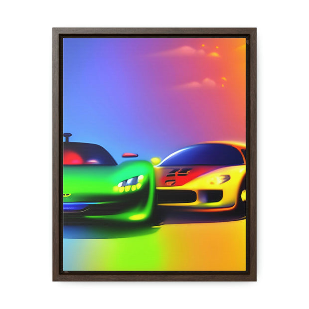 A Glimpse into the Future: Futuristic Sports Car Canvas Wrap, Modern Art, Abstract Art, Wall Art CE Digital Gift Store