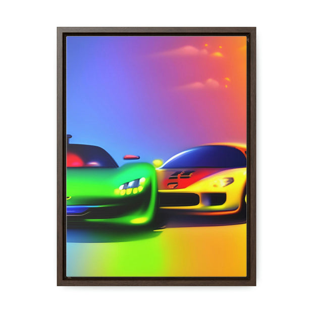 A Glimpse into the Future: Futuristic Sports Car Canvas Wrap, Modern Art, Abstract Art, Wall Art CE Digital Gift Store