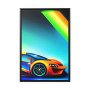 A Glimpse into the Future: Futuristic Sports Car Canvas Wrap, Modern Art, Abstract Art, Wall Art CE Digital Gift Store