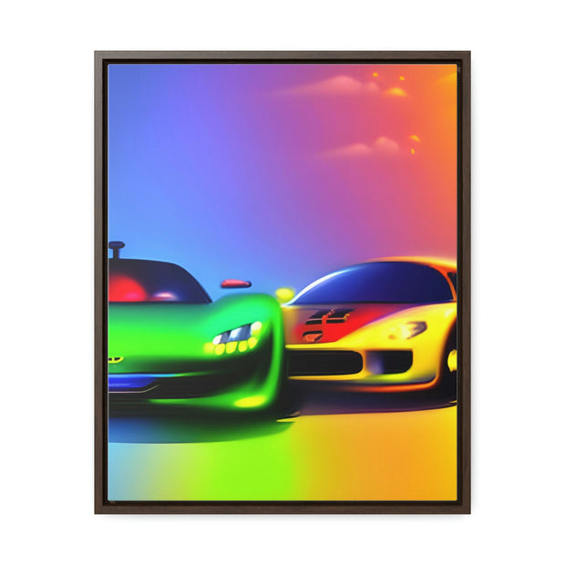 A Glimpse into the Future: Futuristic Sports Car Canvas Wrap, Modern Art, Abstract Art, Wall Art CE Digital Gift Store