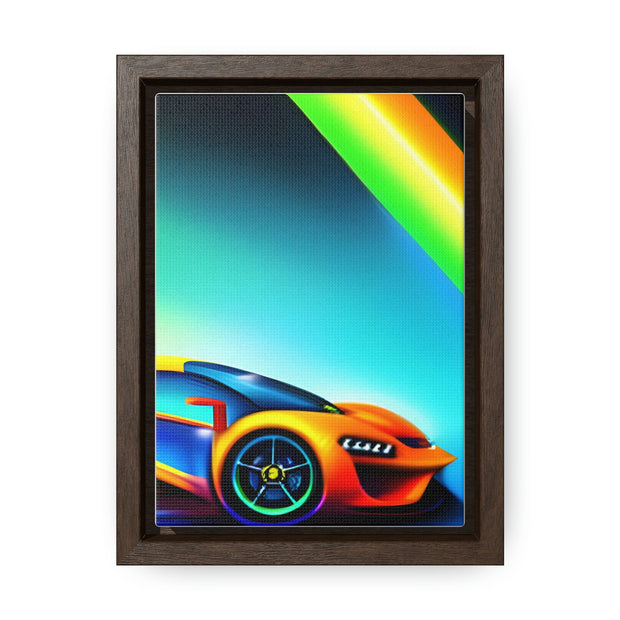 A Glimpse into the Future: Futuristic Sports Car Canvas Wrap, Modern Art, Abstract Art, Wall Art CE Digital Gift Store