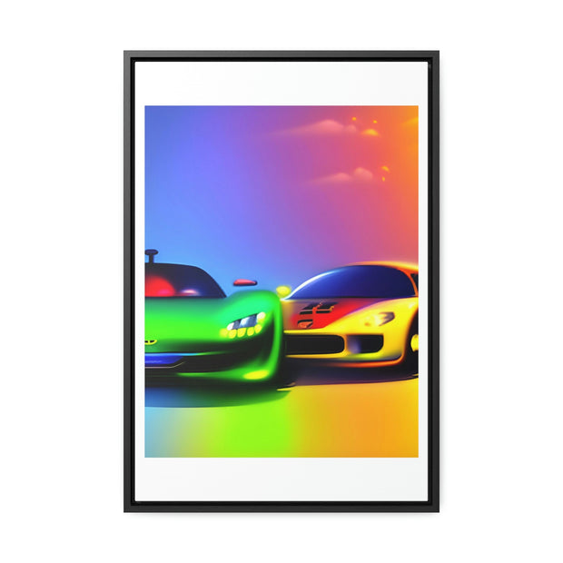 A Glimpse into the Future: Futuristic Sports Car Canvas Wrap, Modern Art, Abstract Art, Wall Art CE Digital Gift Store