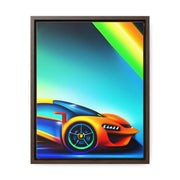 A Glimpse into the Future: Futuristic Sports Car Canvas Wrap, Modern Art, Abstract Art, Wall Art CE Digital Gift Store