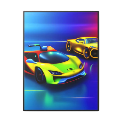 A Glimpse into the Future: Futuristic Sports Car Canvas Wrap, Modern Art, Abstract Art, Wall Art CE Digital Gift Store