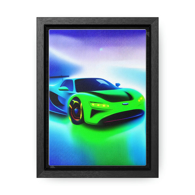 A Glimpse into the Future: Futuristic Sports Car Canvas Wrap, Modern Art, Abstract Art, Wall Art CE Digital Gift Store