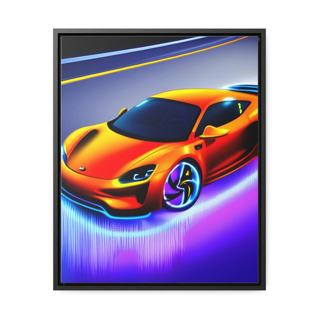 A Glimpse into the Future: Futuristic Sports Car Canvas Wrap, Modern Art, Abstract Art, Wall Art CE Digital Gift Store