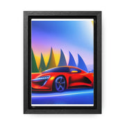 A Glimpse into the Future: Futuristic Sports Car Canvas Wrap, Modern Art, Abstract Art, Wall Art CE Digital Gift Store