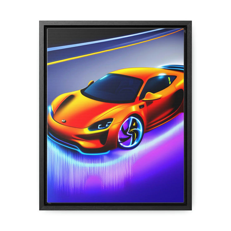 A Glimpse into the Future: Futuristic Sports Car Canvas Wrap, Modern Art, Abstract Art, Wall Art CE Digital Gift Store