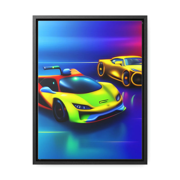 A Glimpse into the Future: Futuristic Sports Car Canvas Wrap, Modern Art, Abstract Art, Wall Art CE Digital Gift Store