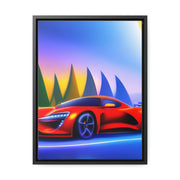 A Glimpse into the Future: Futuristic Sports Car Canvas Wrap, Modern Art, Abstract Art, Wall Art CE Digital Gift Store