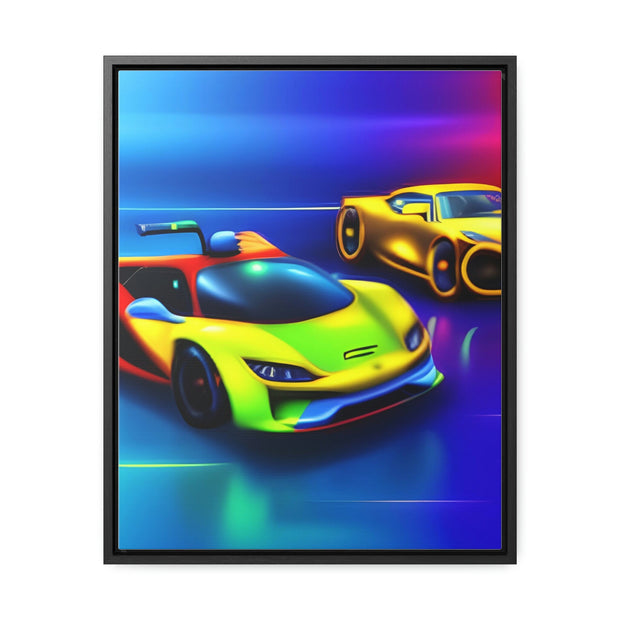 A Glimpse into the Future: Futuristic Sports Car Canvas Wrap, Modern Art, Abstract Art, Wall Art CE Digital Gift Store