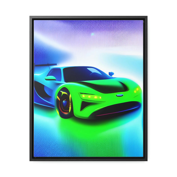 A Glimpse into the Future: Futuristic Sports Car Canvas Wrap, Modern Art, Abstract Art, Wall Art CE Digital Gift Store