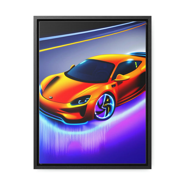 A Glimpse into the Future: Futuristic Sports Car Canvas Wrap, Modern Art, Abstract Art, Wall Art CE Digital Gift Store