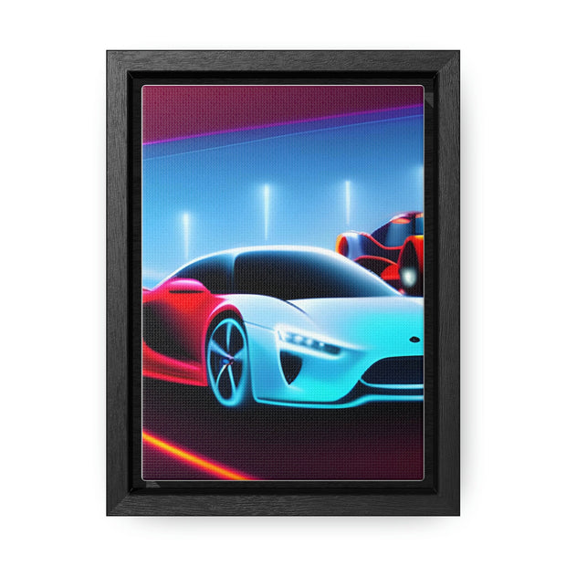 A Glimpse into the Future: Futuristic Sports Car Canvas Wrap, Modern Art, Abstract Art, Wall Art CE Digital Gift Store