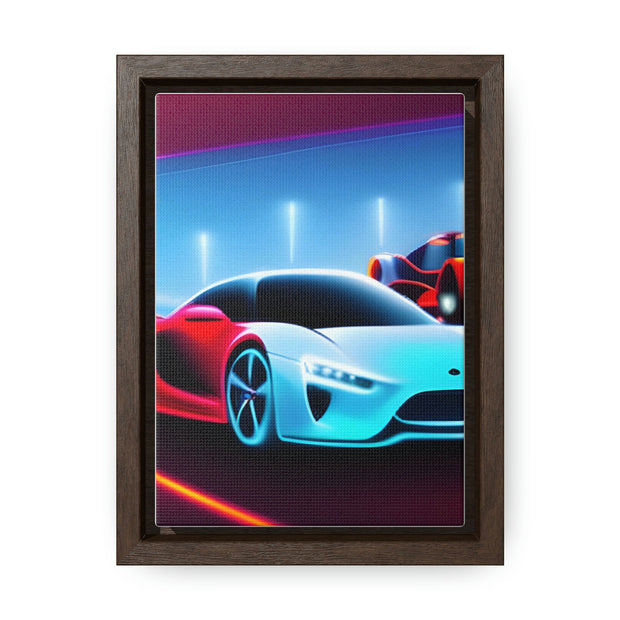 A Glimpse into the Future: Futuristic Sports Car Canvas Wrap, Modern Art, Abstract Art, Wall Art CE Digital Gift Store