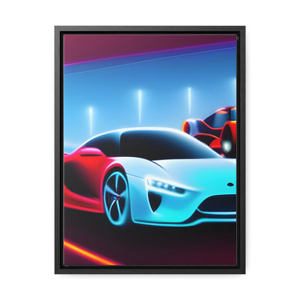 A Glimpse into the Future: Futuristic Sports Car Canvas Wrap, Modern Art, Abstract Art, Wall Art CE Digital Gift Store