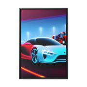 A Glimpse into the Future: Futuristic Sports Car Canvas Wrap, Modern Art, Abstract Art, Wall Art CE Digital Gift Store