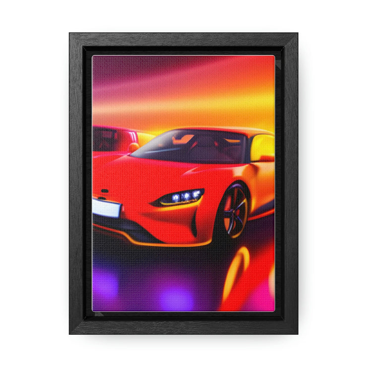 A Glimpse into the Future: Futuristic Sports Car Canvas Wrap, Modern Art, Abstract Art, Wall Art CE Digital Gift Store