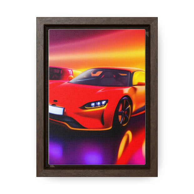 A Glimpse into the Future: Futuristic Sports Car Canvas Wrap, Modern Art, Abstract Art, Wall Art CE Digital Gift Store