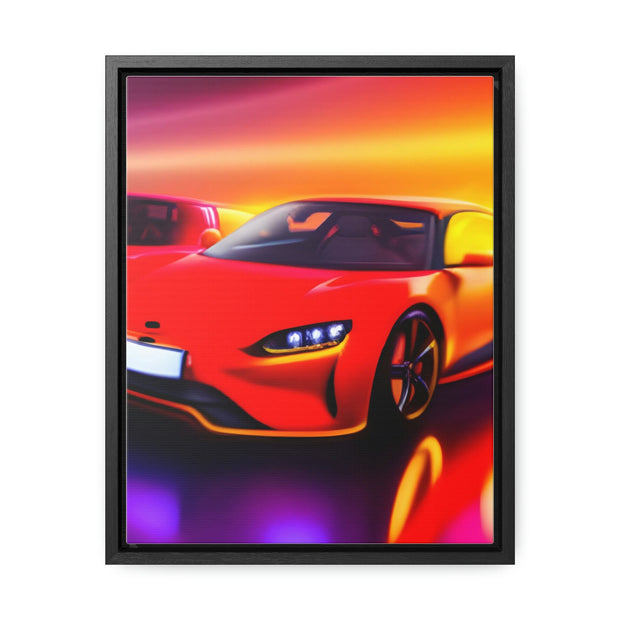 A Glimpse into the Future: Futuristic Sports Car Canvas Wrap, Modern Art, Abstract Art, Wall Art CE Digital Gift Store