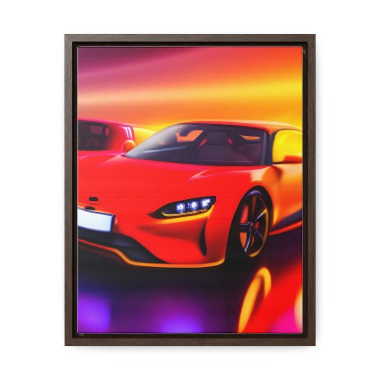 A Glimpse into the Future: Futuristic Sports Car Canvas Wrap, Modern Art, Abstract Art, Wall Art CE Digital Gift Store