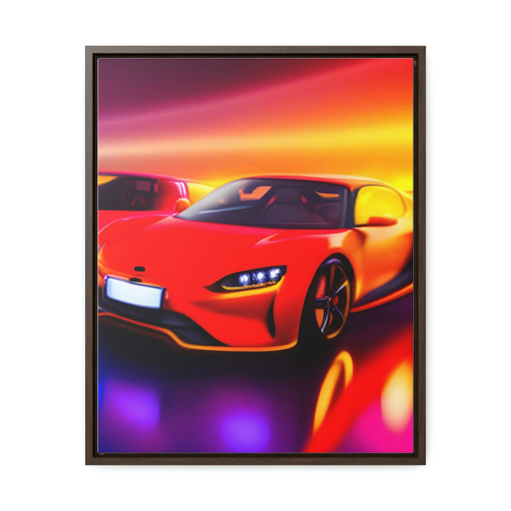 A Glimpse into the Future: Futuristic Sports Car Canvas Wrap, Modern Art, Abstract Art, Wall Art CE Digital Gift Store