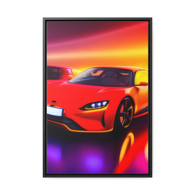 A Glimpse into the Future: Futuristic Sports Car Canvas Wrap, Modern Art, Abstract Art, Wall Art CE Digital Gift Store