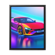 A Glimpse into the Future: Futuristic Sports Car Canvas Wrap, Modern Art, Abstract Art, Wall Art CE Digital Gift Store